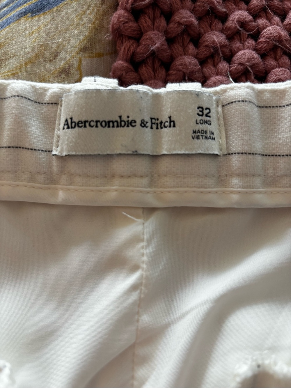 Abercrombie & Fitch Women's Cream Pinstripe Wide-Leg Sloane Trousers - Picture 7 of 9